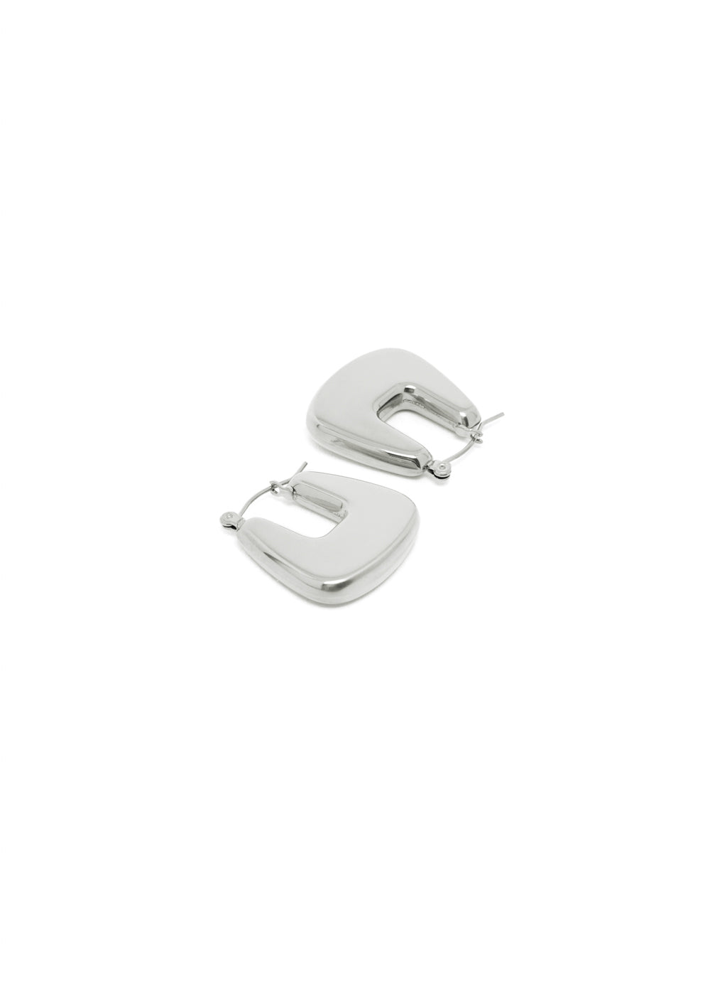 Nalí SQUARE ULA SILVER EARRINGS IN STAINLESS STEEL Hotsell