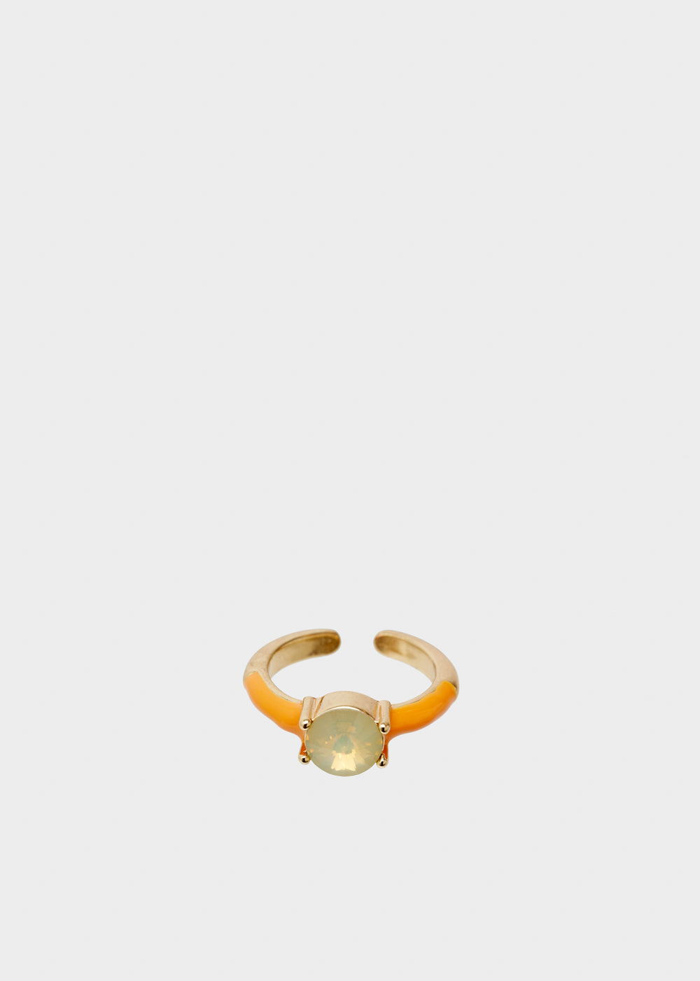 Nalí GLORIA ADJUSTABLE ORANGE RING W/ STONE In Saldo