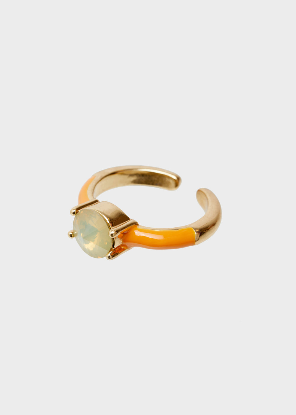 Nalí GLORIA ADJUSTABLE ORANGE RING W/ STONE In Saldo