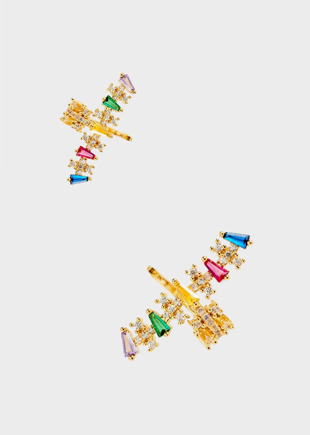 Nalí 14K GOLD PLATED EARCUFF SET WITH ZIRCONS Promozione