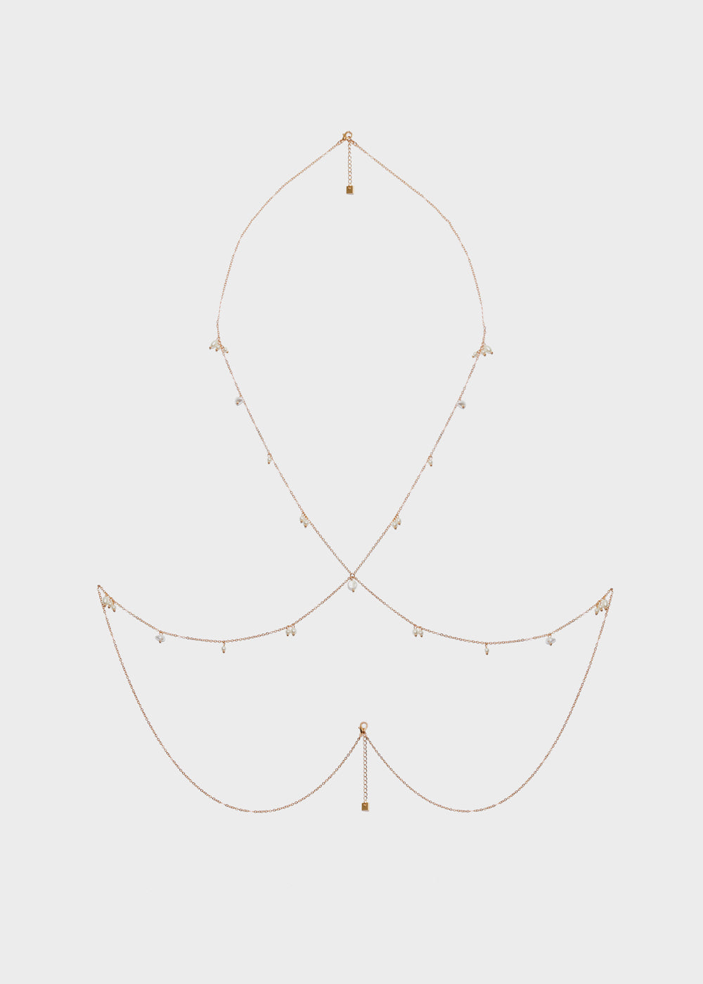 Nalí BODY CHAIN WITH PEARLS Pezzi Unici