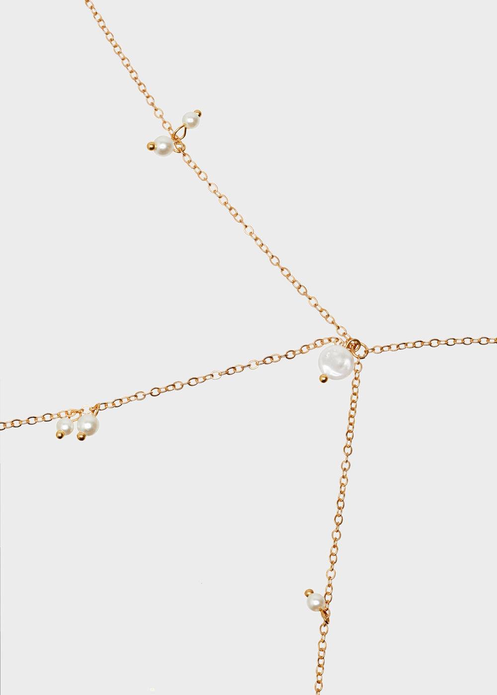 Nalí BODY CHAIN WITH PEARLS Pezzi Unici