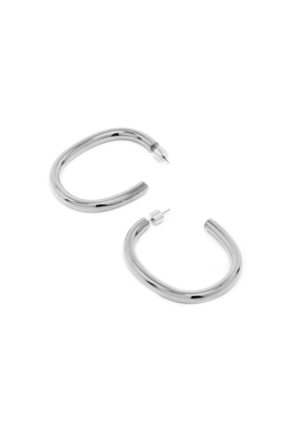 Nalí EARRINGS NINA HALF-HOOP SILVER COLOR Flash Sale