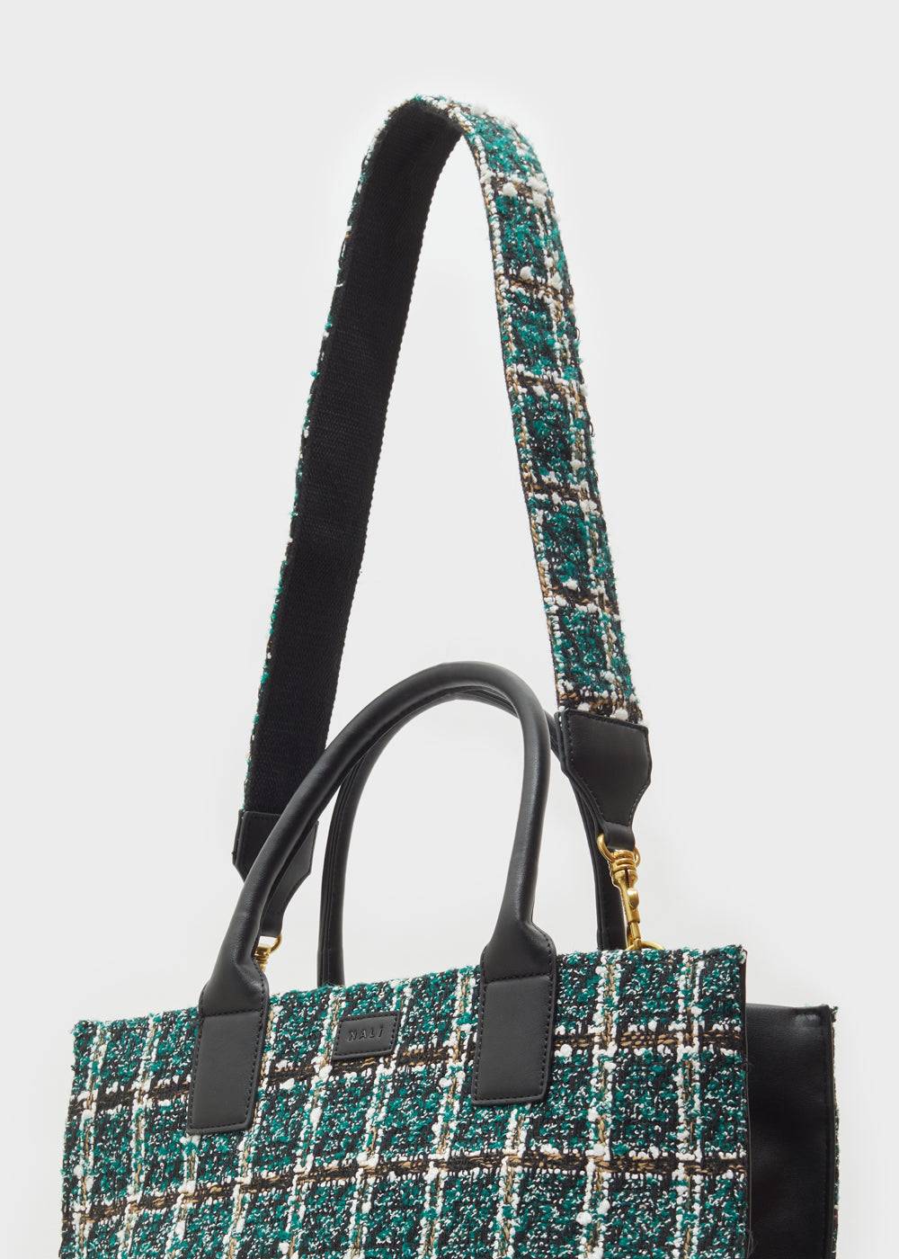 Nalí ALMA STRAP W/ GREEN CHECK FABRIC Fino Al -60%