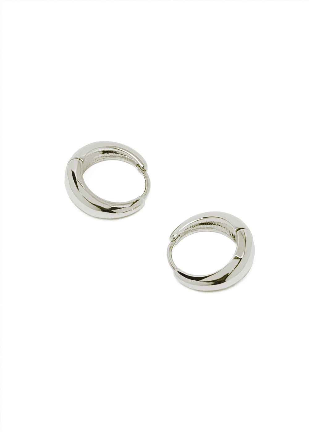 Nalí IVY SMALL SILVER HOOP EARRINGS STAIN. STEEL Affare Del Giorno