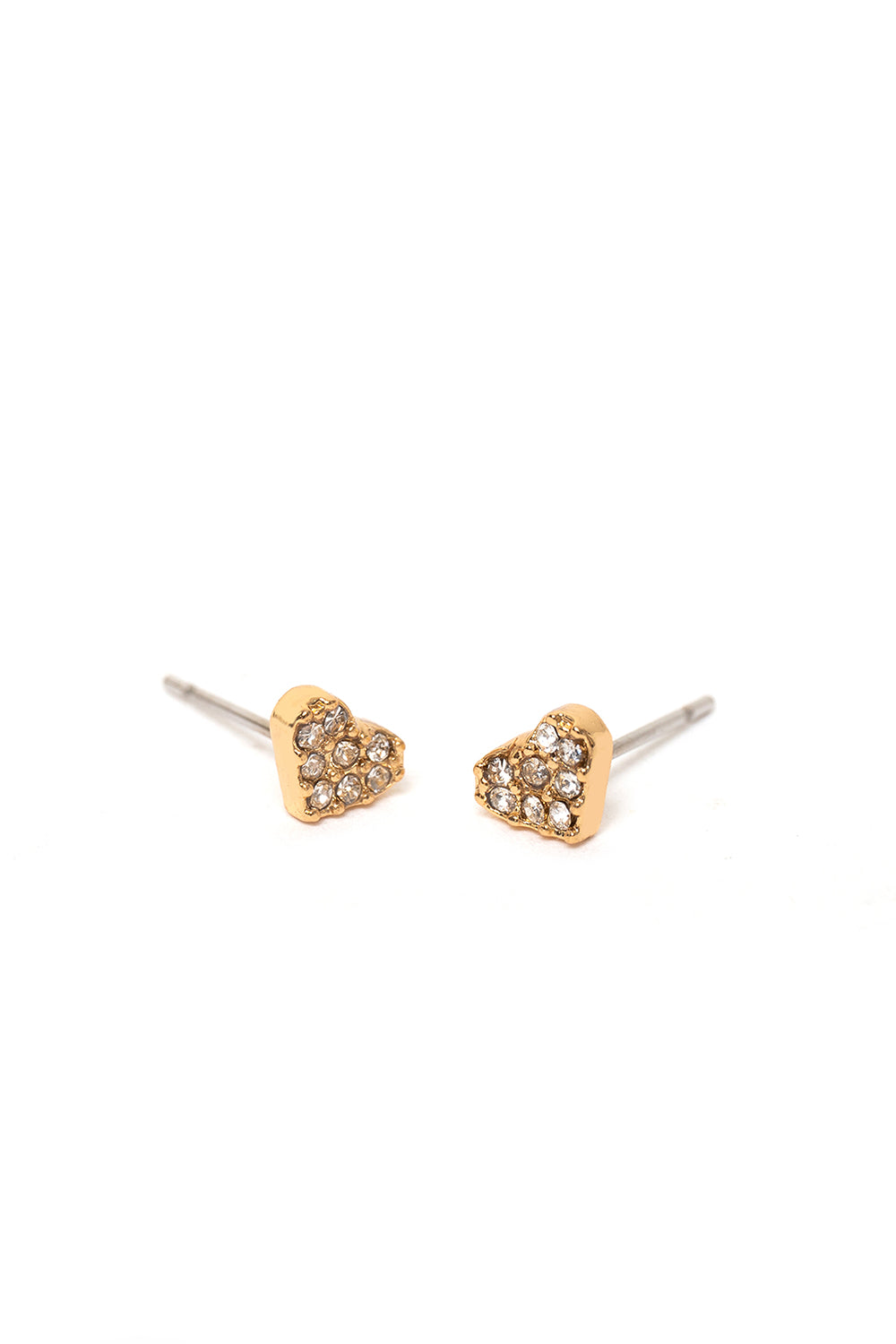 Nalí GOLD HEART CRYSTAL LOBO EARRINGS Novità