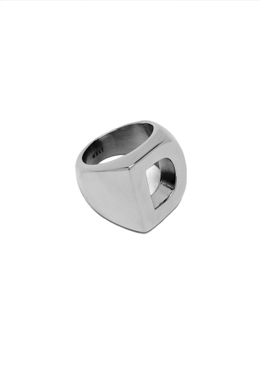 Nalí CHUNKY SILVER RING LETTER SIZE II + LETTERS Economico