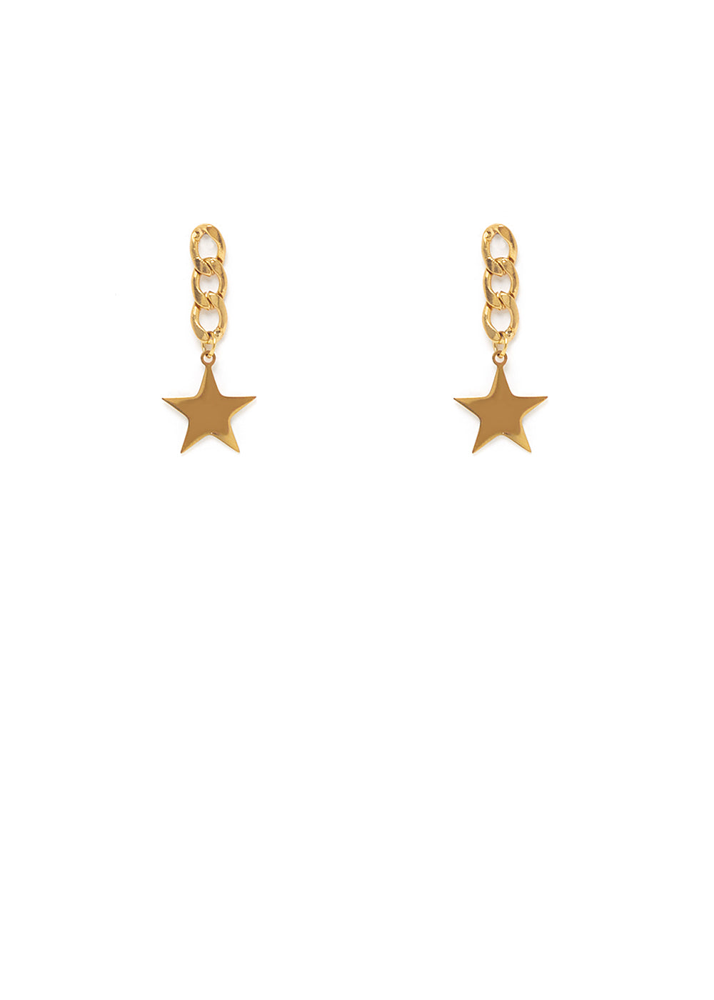 Nalí EARRINGS W/ STAR PENDANT IN STAINLESS STEEL Lightning offer