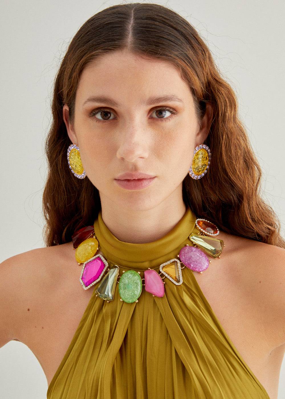 Nalí DENISE NECKLACE W/ MIX STONES + COLORS Ritorno libero