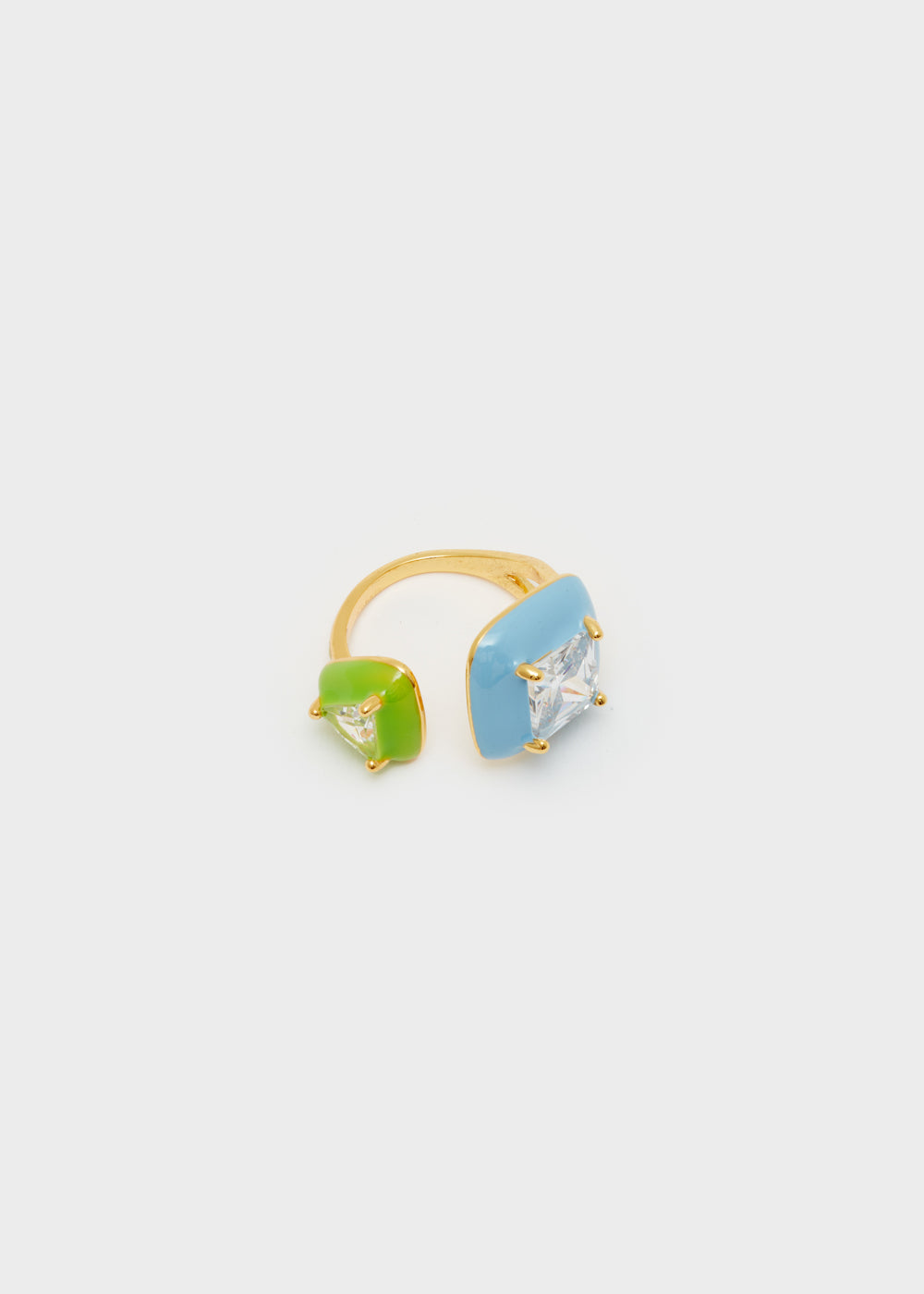Nalí DOUBLE RING W/ ENAMEL + COLORS Promozione temporanea