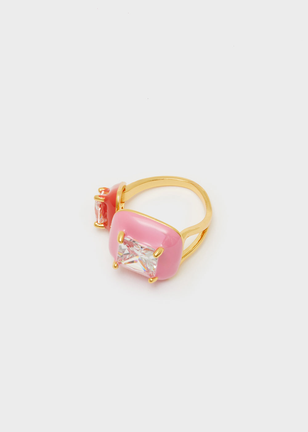 Nalí DOUBLE RING W/ ENAMEL + COLORS Promozione temporanea