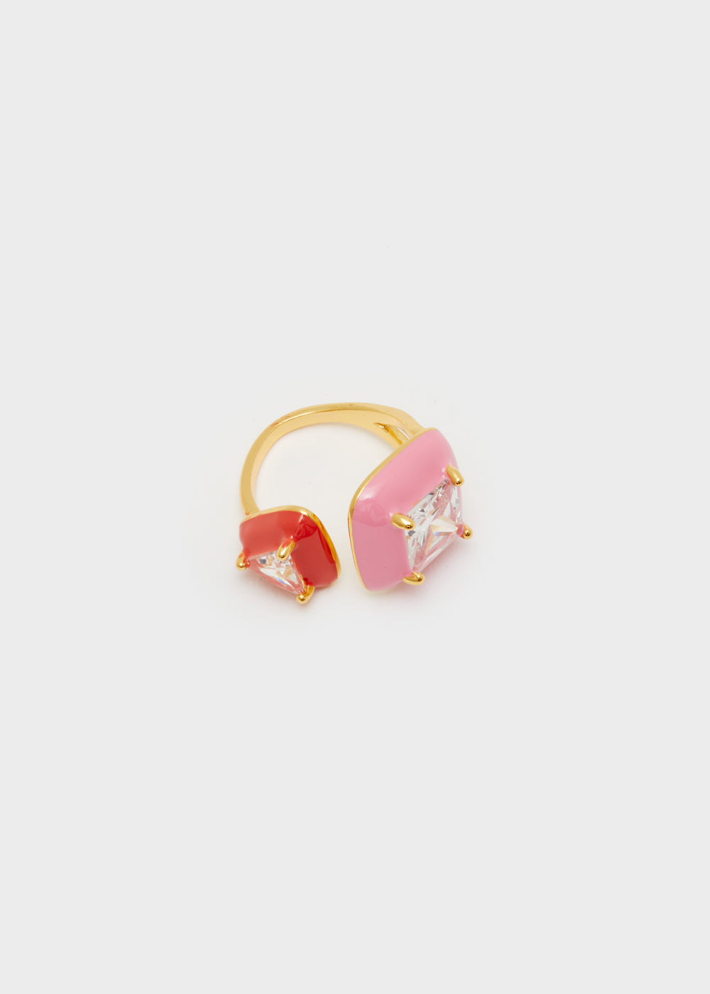 Nalí DOUBLE RING W/ ENAMEL + COLORS Promozione temporanea