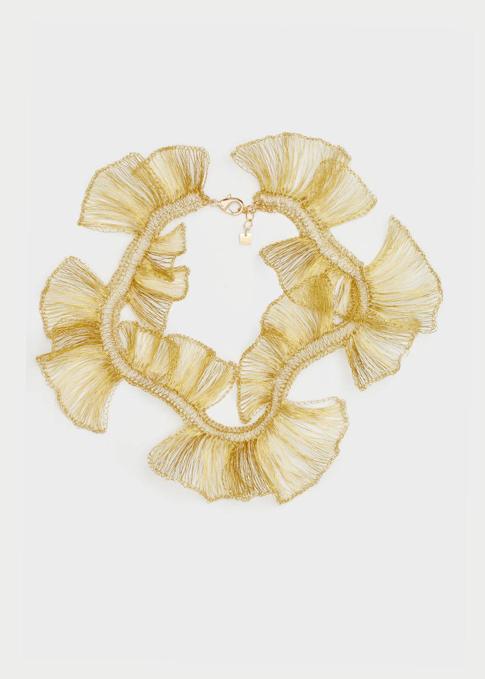 Nalí LEAF NECKLACE IN COPPER WIRE + COLORS Offerta speciale della fabbrica