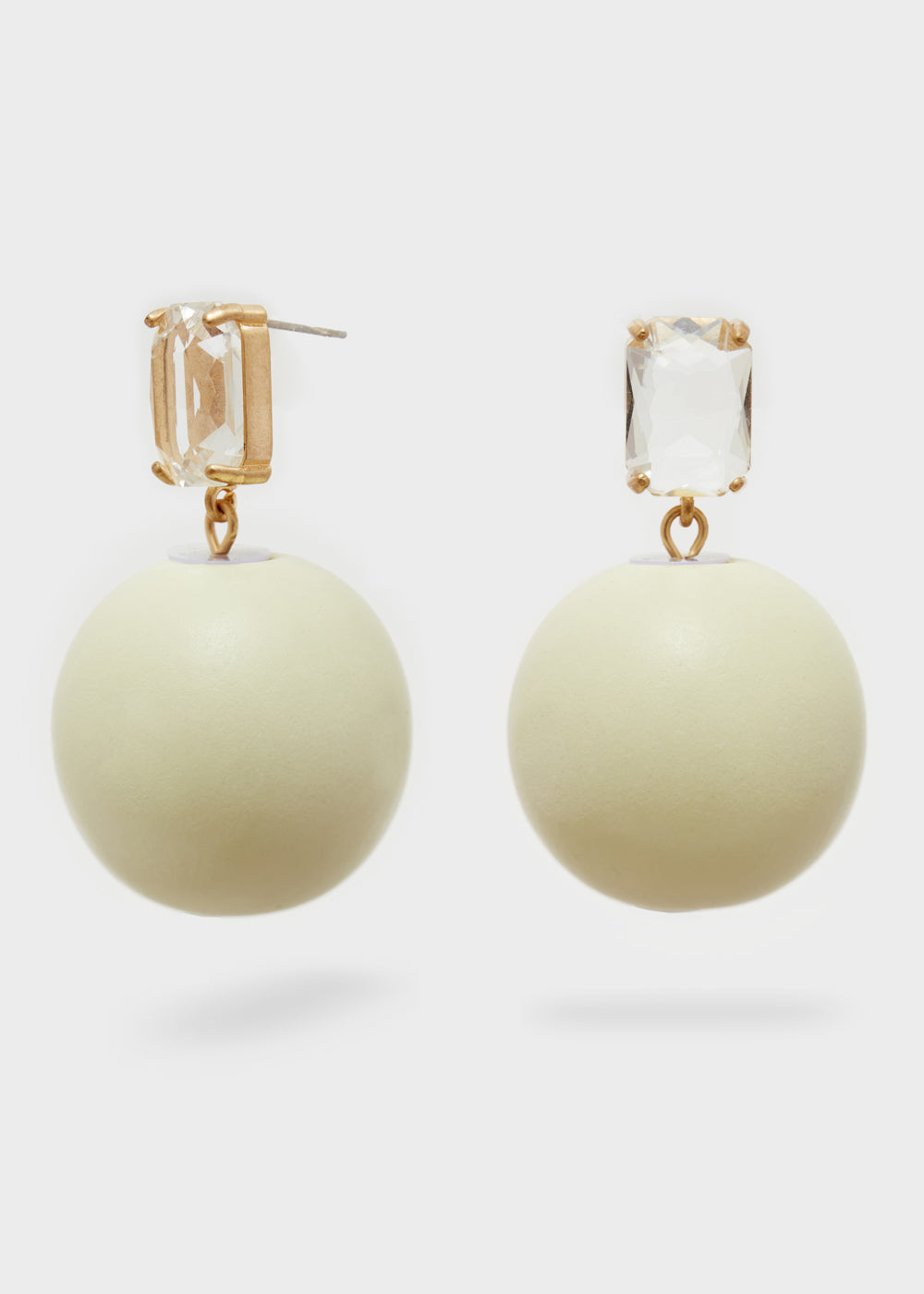 Nalí ITHACA EARRINGS W/ WOOD PEARL + COLORS Sostegno trimestrale