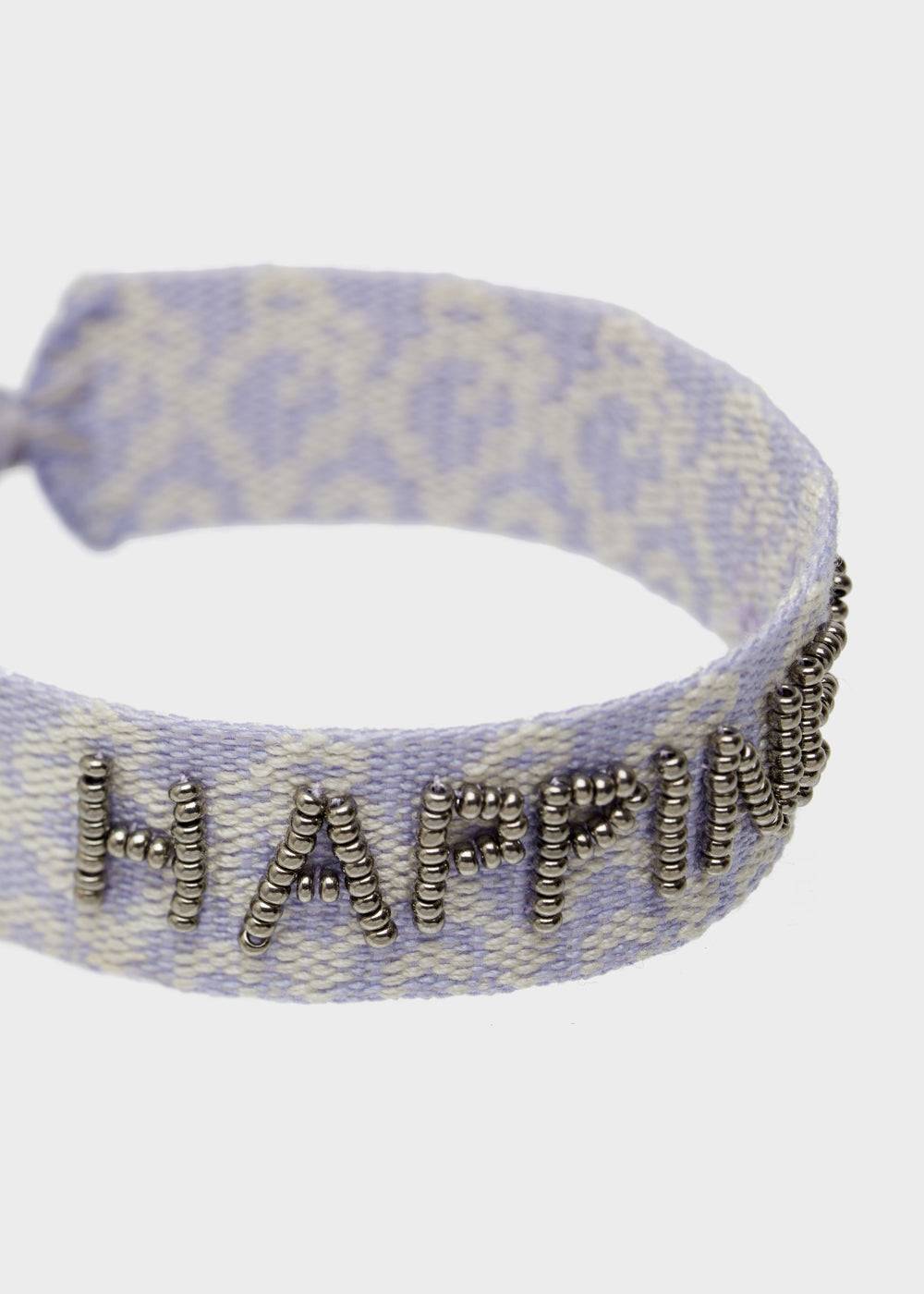 Nalí GIOIA FABRIC BRACELET WITH BEADS LILAC Italia