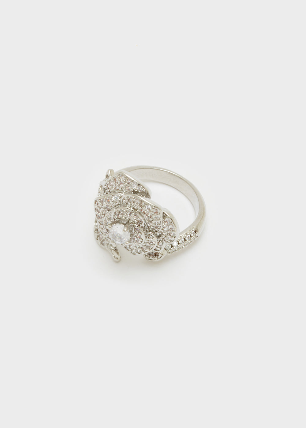 Nalí ROSE SILVER RING W/ STONES Economico