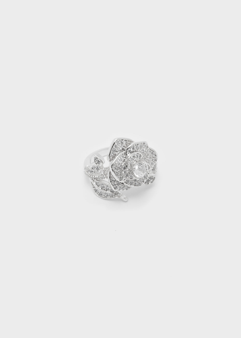 Nalí ROSE SILVER RING W/ STONES Economico