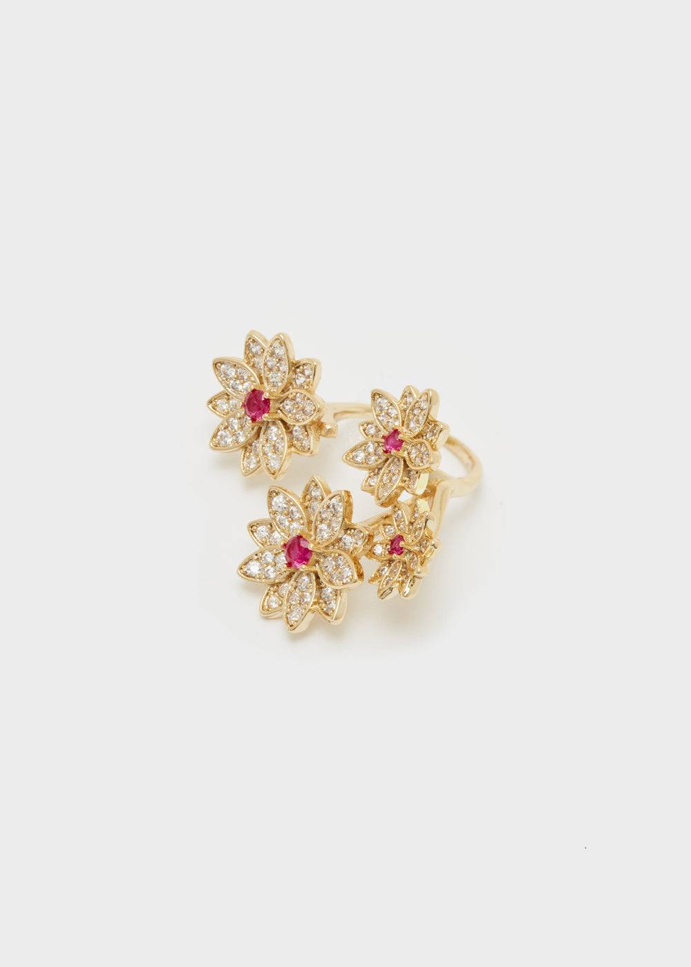 Nalí BOUQUET GOLD RING W/ STONES Online
