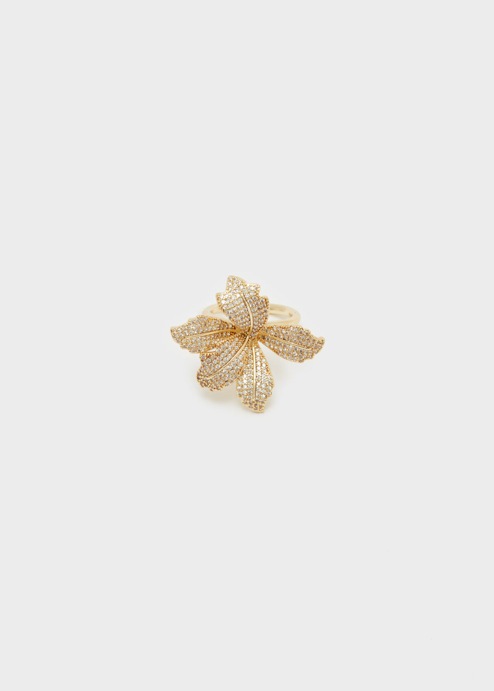 Nalí MISS GOLD RING W/ FLOWERS+STONES