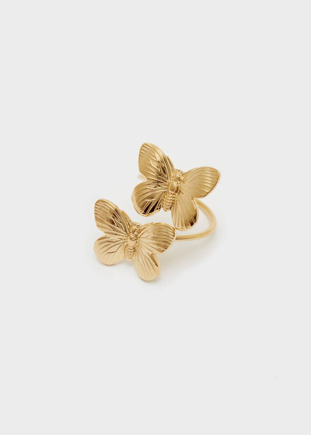 Nalí TWO BUTTERFLIES RING S.STEEL GOLD Offerte