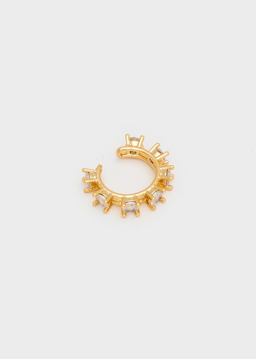 Nalí GOLD EARCUFF WITH CLEAR ZIRCONS Negozio