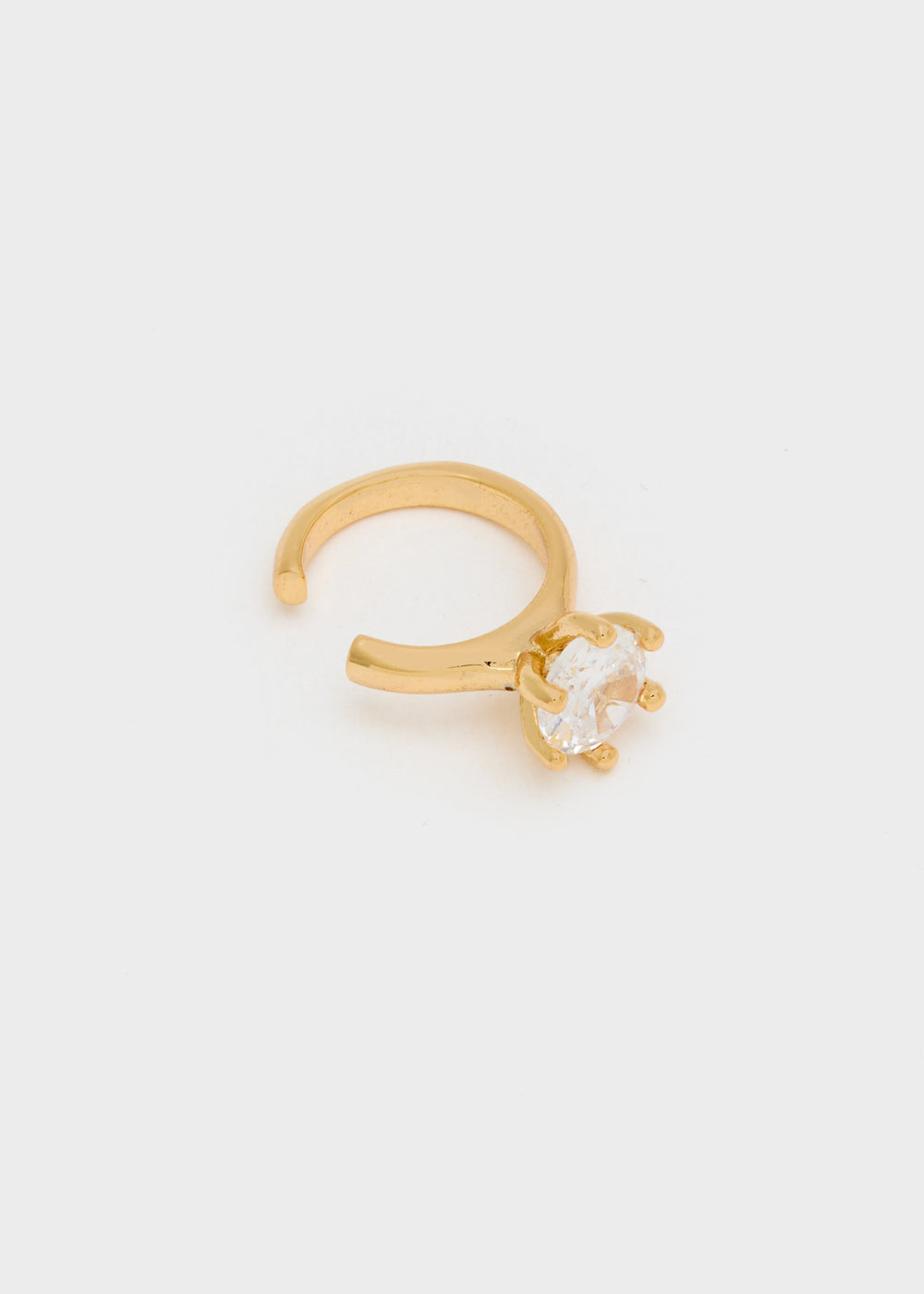 Nalí GOLD EARCUFF W/ CLEAR ZIRCON In Saldo