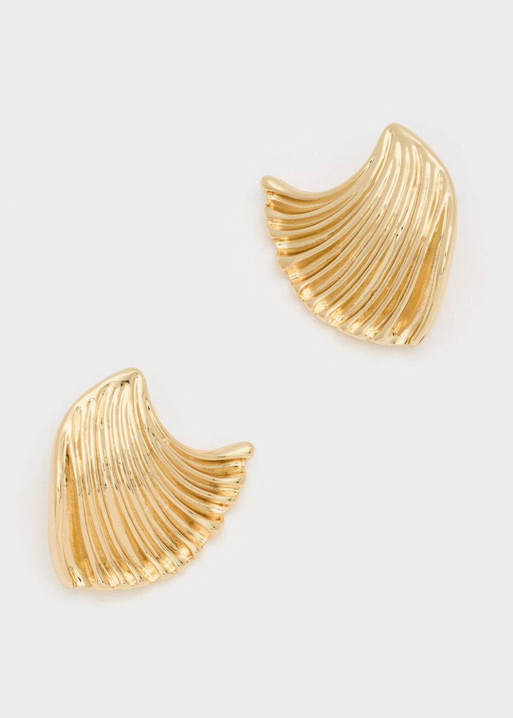 Nalí GOLD EARRINGS W/ TEXTURED SURFACE Comprare a buon mercato