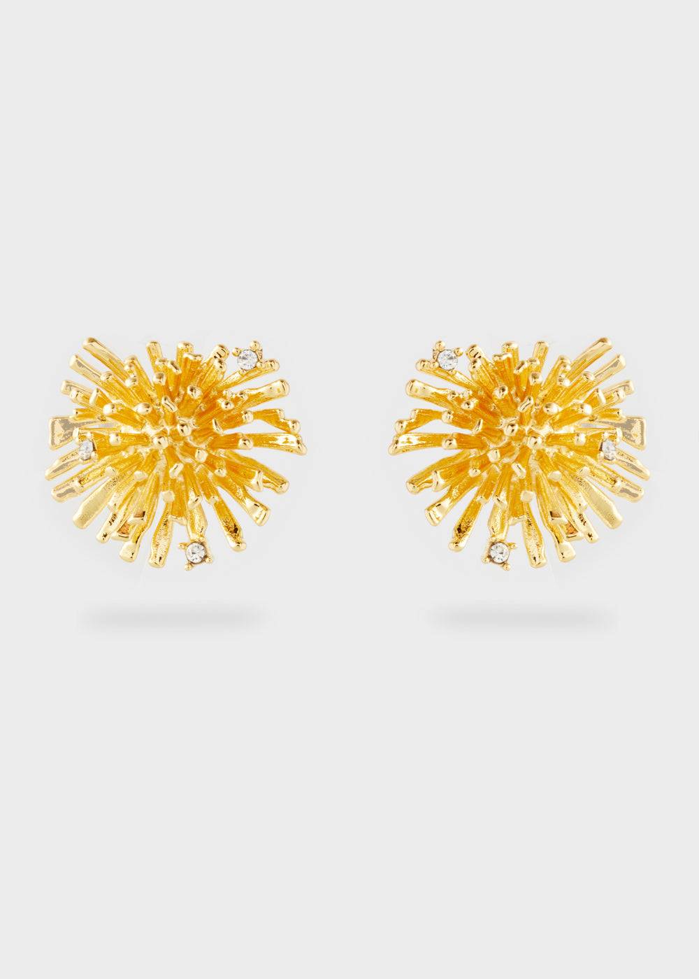 Nalí GINA LOBE EARRINGS IN GOLD WITH STONES Flash Sale