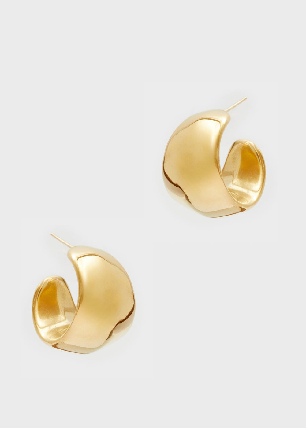 Nalí ROUND HOOP EARRINGS S.STEEL GOLD Offerta natalizia