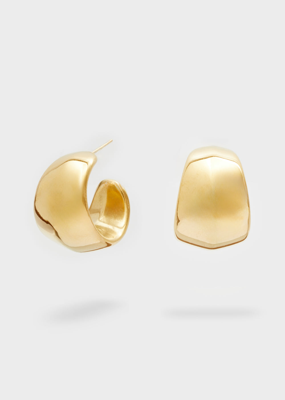 Nalí ROUND HOOP EARRINGS S.STEEL GOLD Offerta natalizia
