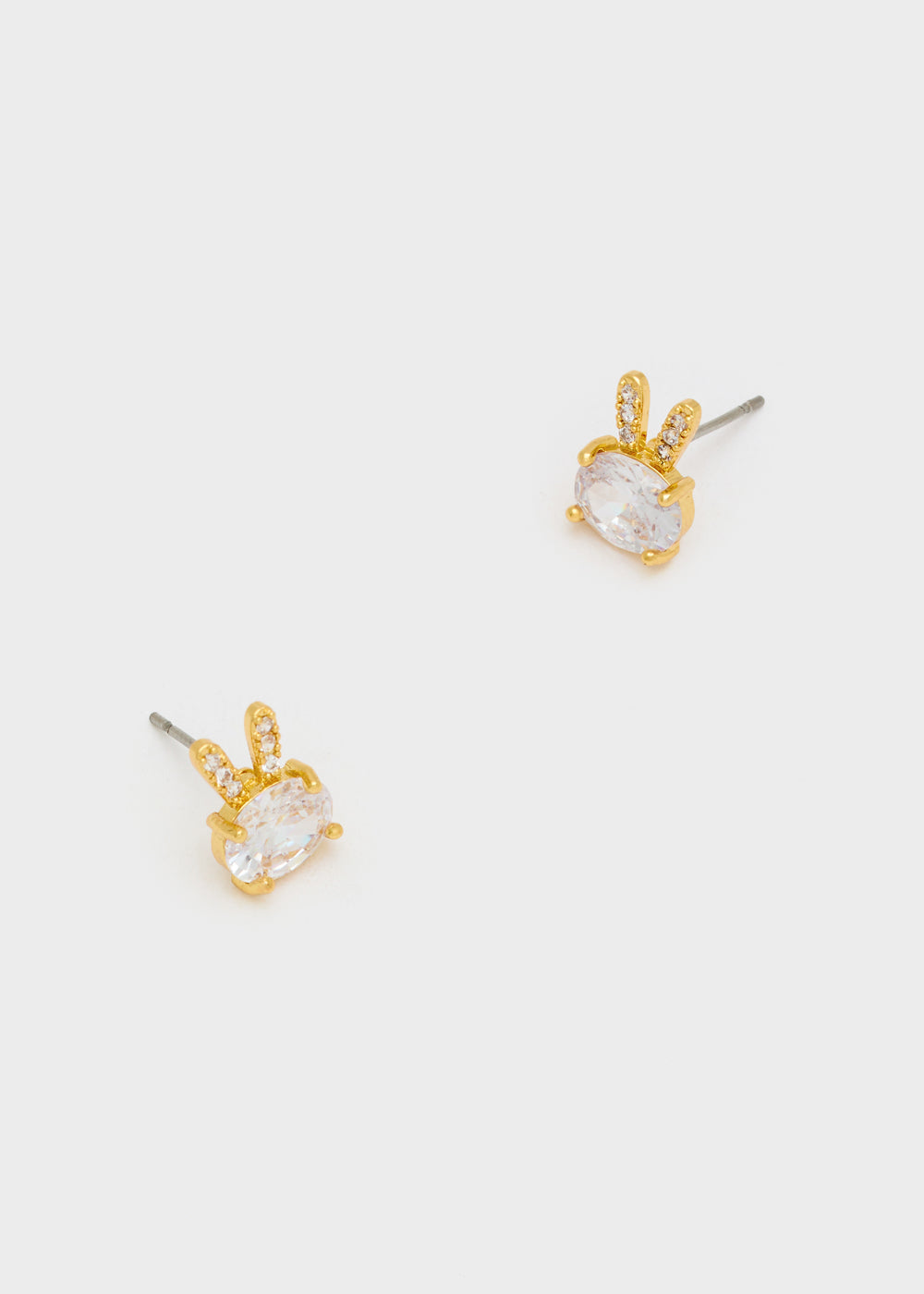 Nalí BUNNY EARRINGS W/ CLEAR ZIRCONS Offerta Giorno del Papà
