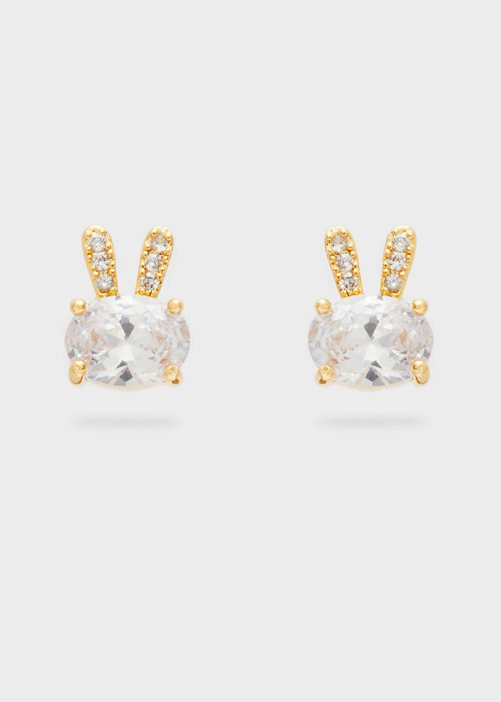 Nalí BUNNY EARRINGS W/ CLEAR ZIRCONS Offerta Giorno del Papà
