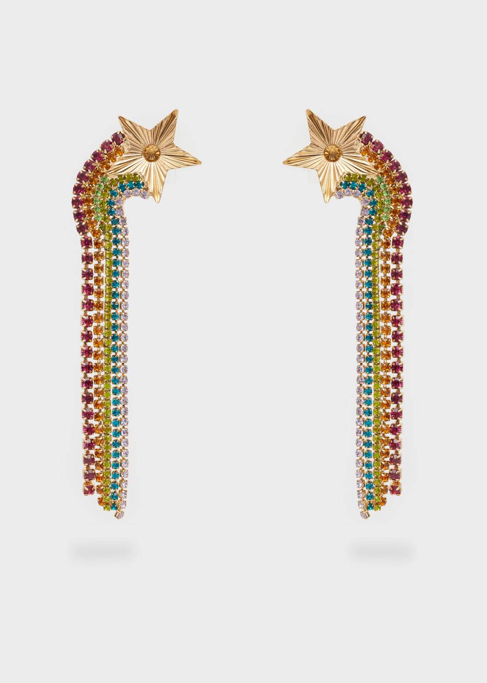 Nalí CASCADE EARRINGS W/ MULTICOLOR STAR Offerta migliore