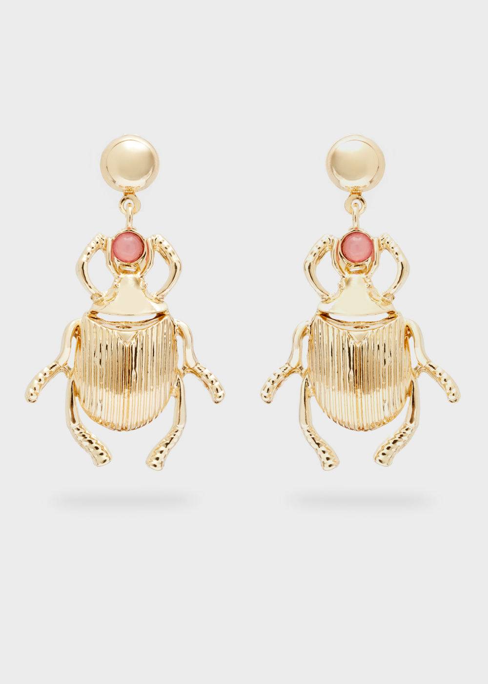 Nalí SCARAB GOLD EARRINGS Comprane uno, ottenene uno gratis