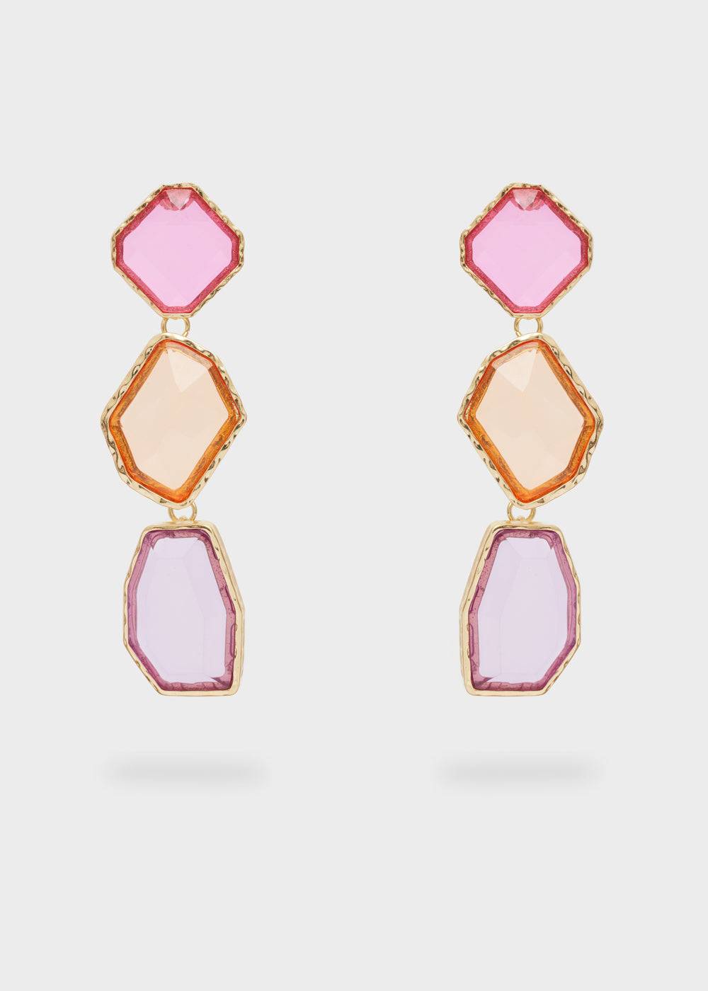 Nalí LONG PENDANT EARRINGS MULTICOLOR