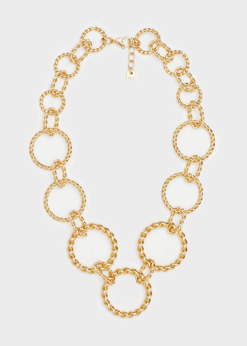 Nalí RINGED BIG NECKLACE IN GOLD Rilascio limitato