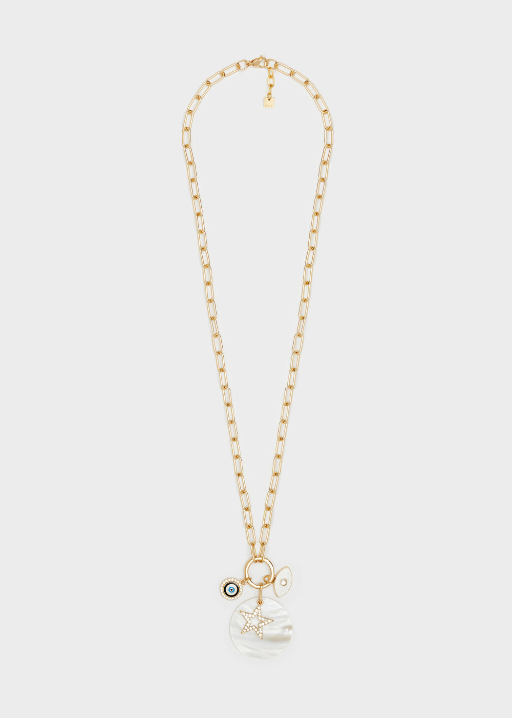 Nalí CHAIN NECKLACE W/ EYE MIX PENDANT Offerta speciale della fabbrica