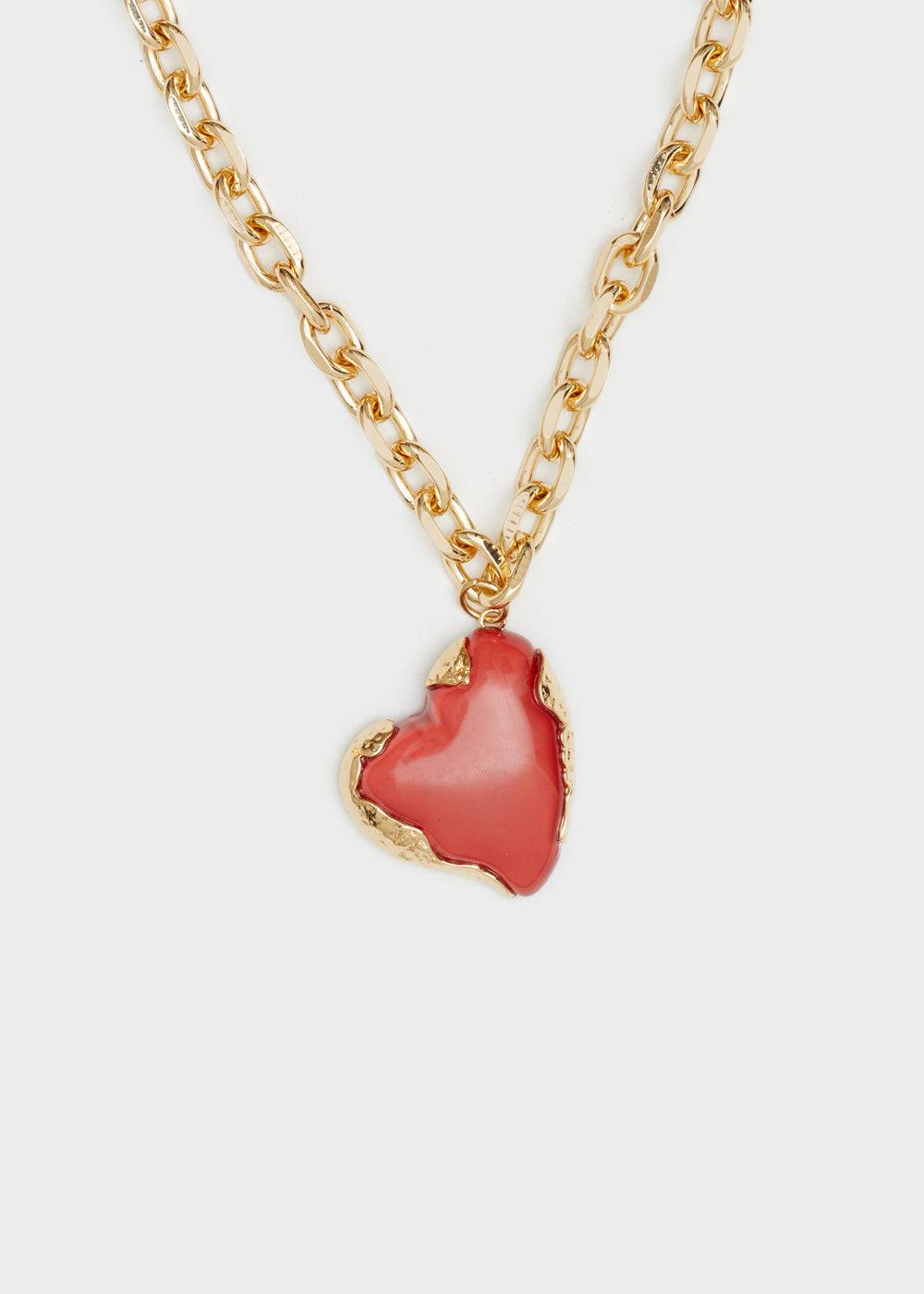 Nalí GLASS RED HEART NECKLACE Limitato a 3 giorni