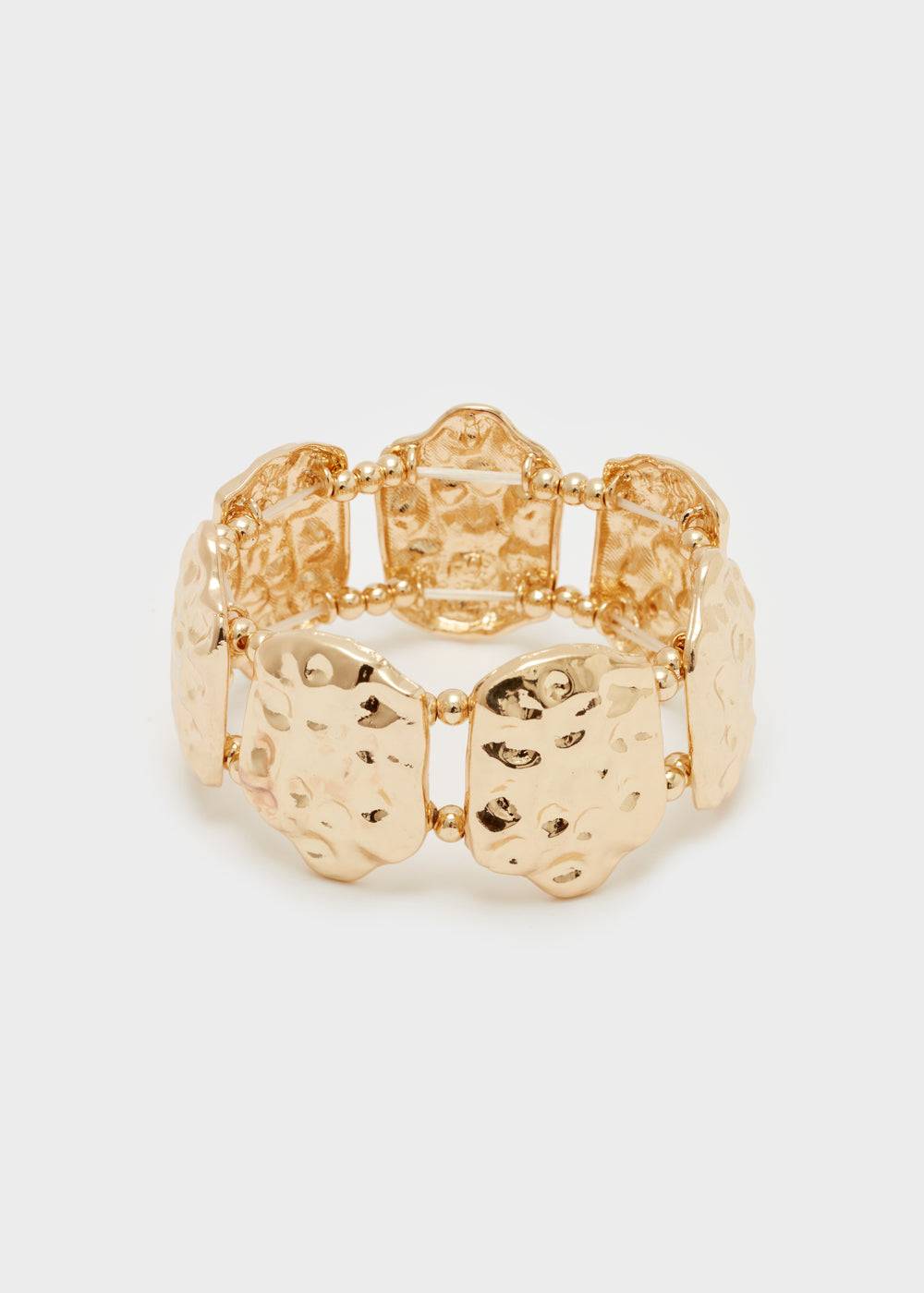 Nalí BRACELET W/ HAMMERED SURFACE IN GOLD Black Friday Prezzi