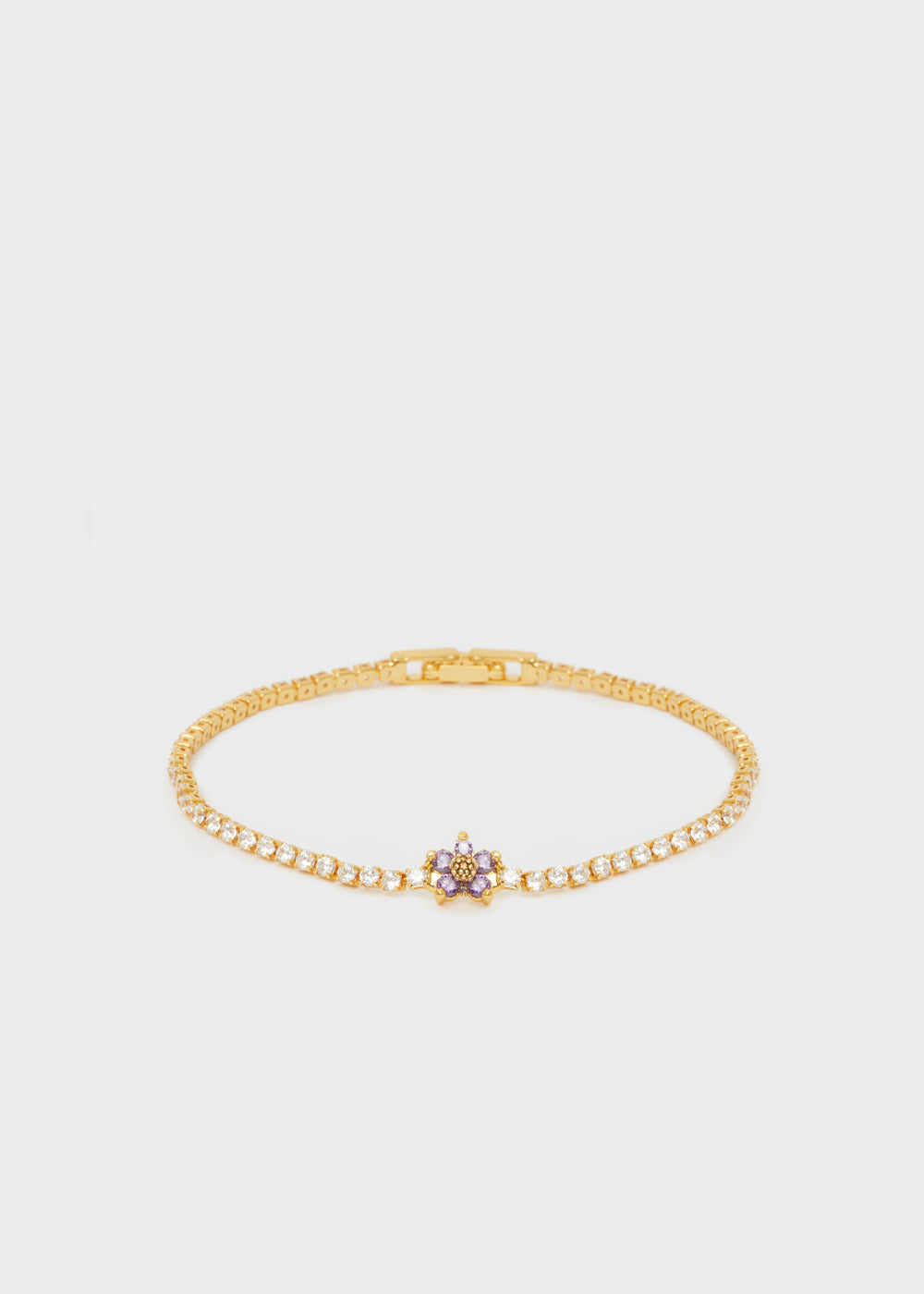Nalí BRACELET W/ LILIAC ZIRCON FLOWERS In vendita