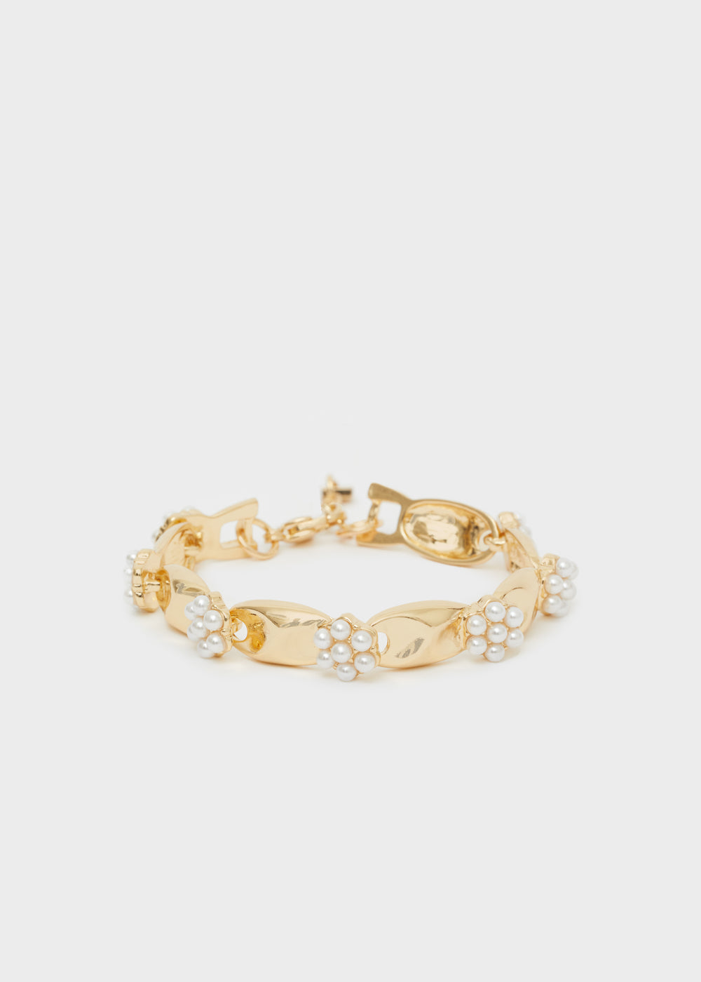 Nalí GOLD BRACELET W/ WHITE PEARLS Duty-free