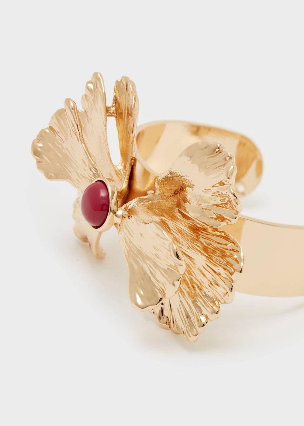 Nalí BANGLE BRACELET IN GOLD W/ PURPLE PEARL Sconti questo mese