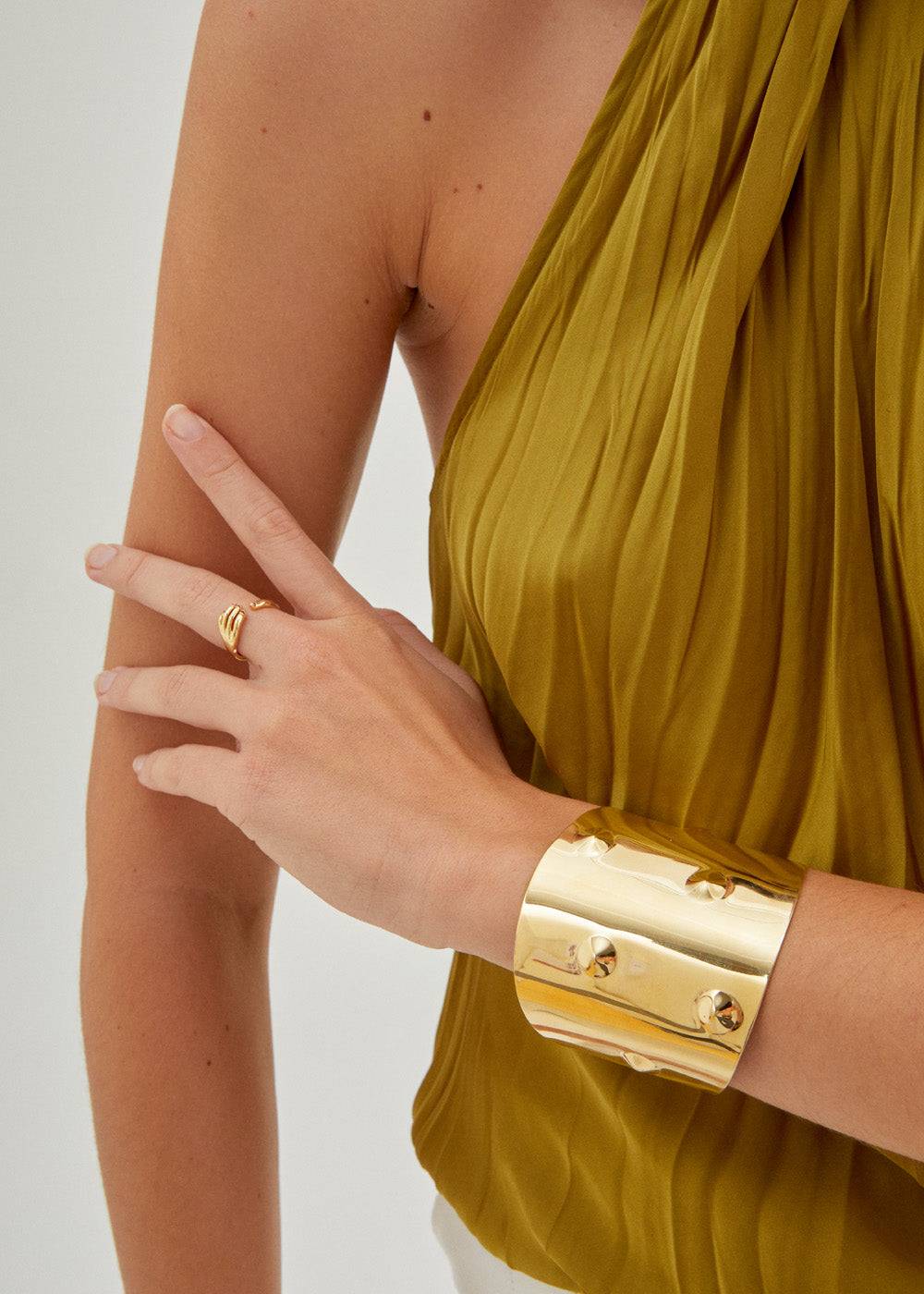 Nalí 14KT GOLD PLA. S. STEEL PONTY BRACELET Fino Al -60%