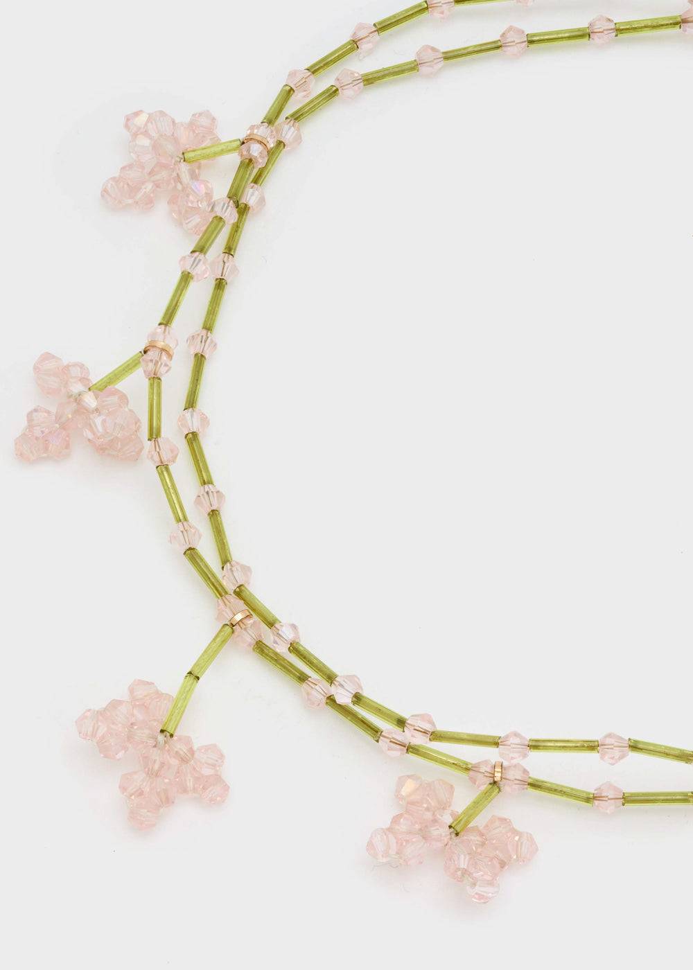 Nalí NECKLACE W/ BEAD PINK FLOWER Online