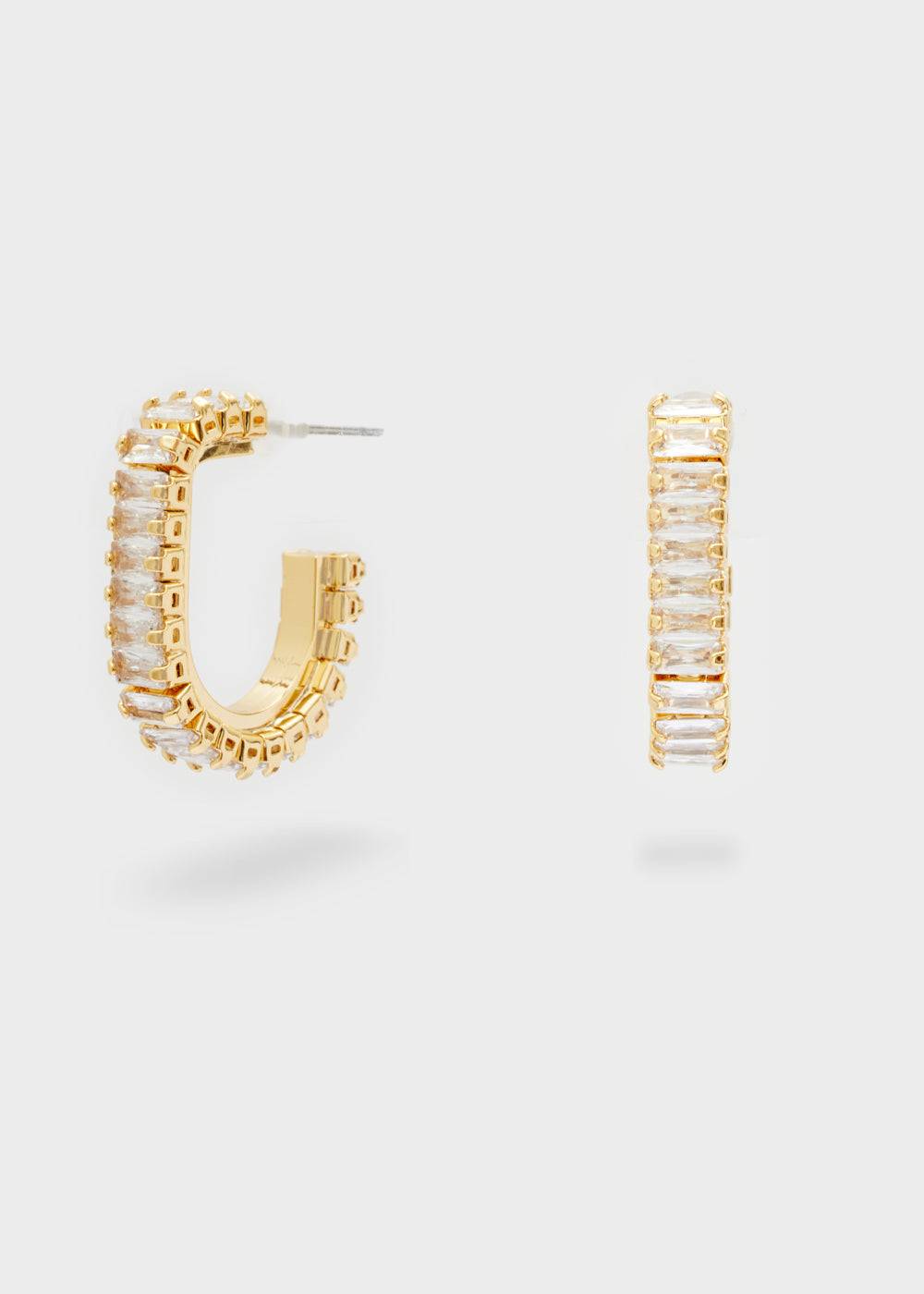 Nalí RITA GOLD EARRINGS W/STONES + COLORS In Vendita