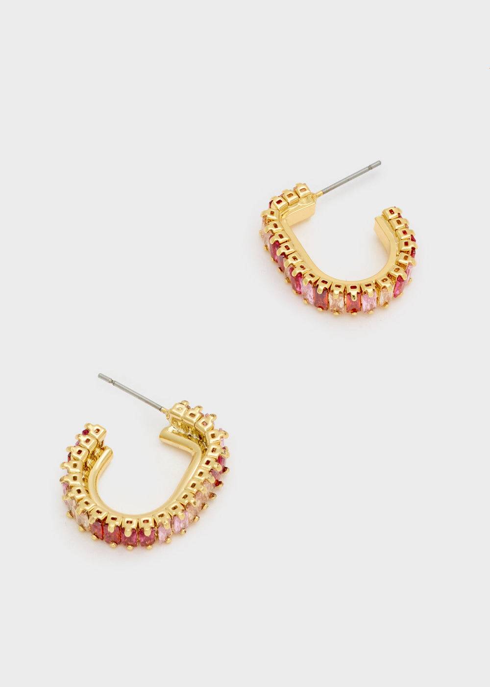 Nalí RITA GOLD EARRINGS W/STONES + COLORS In Vendita