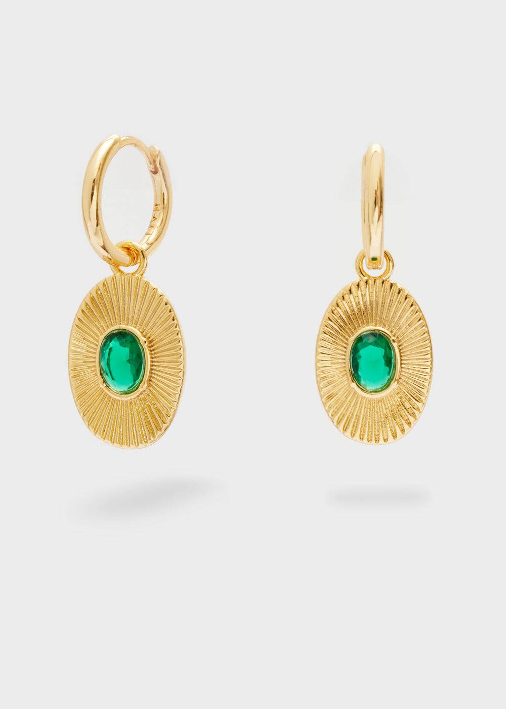 Nalí ZOLA OVAL EARRINGS W/STONE + COLORS Offerte