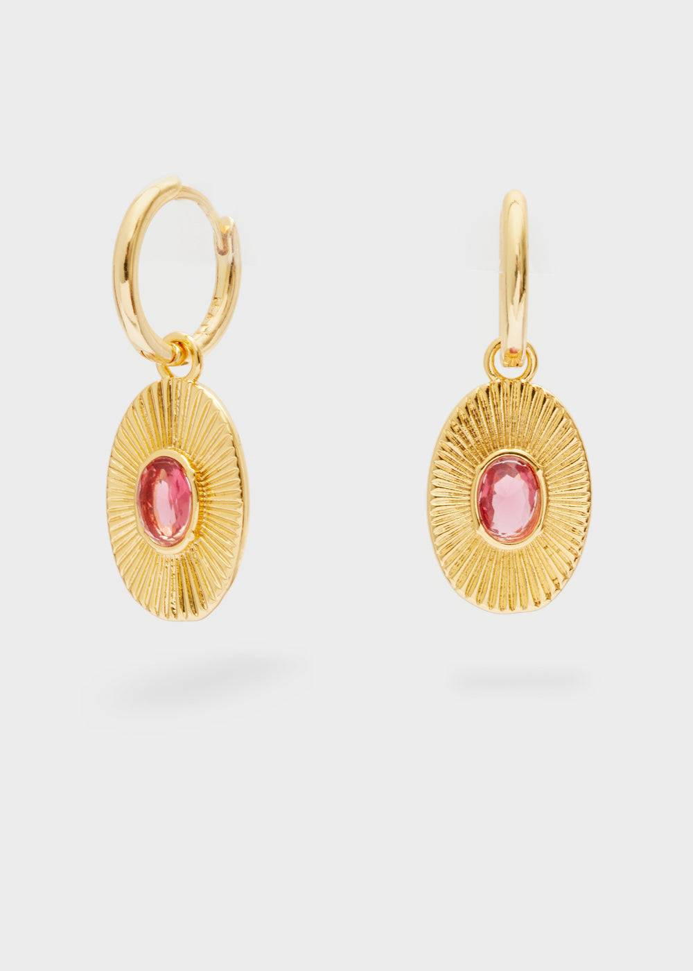 Nalí ZOLA OVAL EARRINGS W/STONE + COLORS Offerte