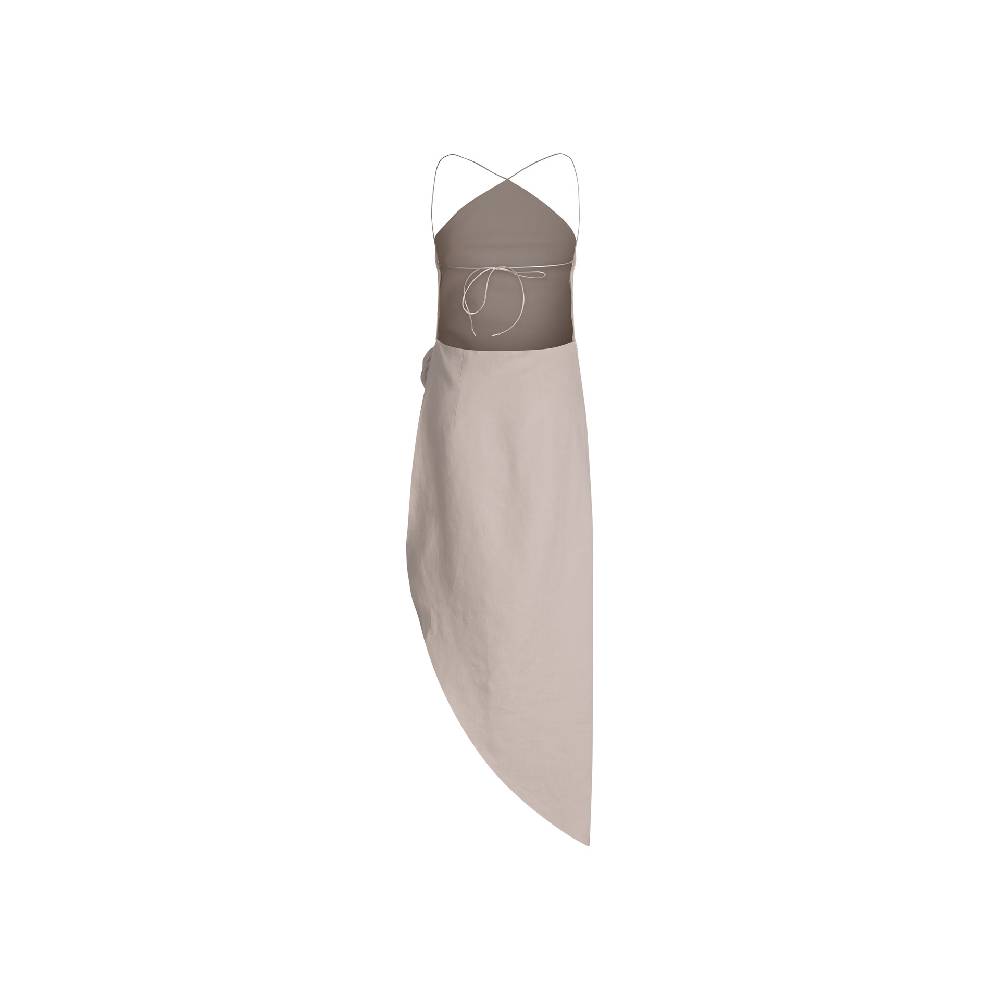 Nineminutes IMNOTPERFECT – THE TOMI MIDI LINUM SAND Fino Al -60%