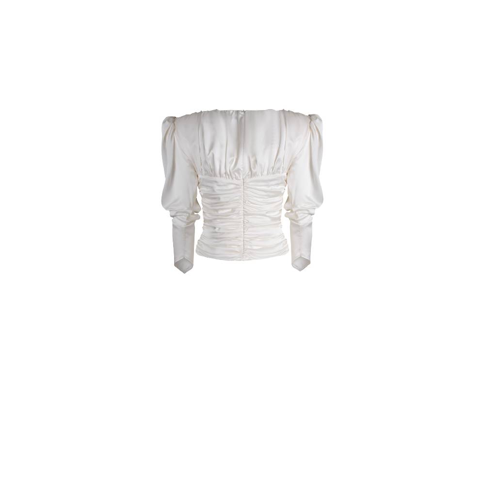 Nineminutes SS22-THE PAOLINA TOP CHAMPAGNE Nuova